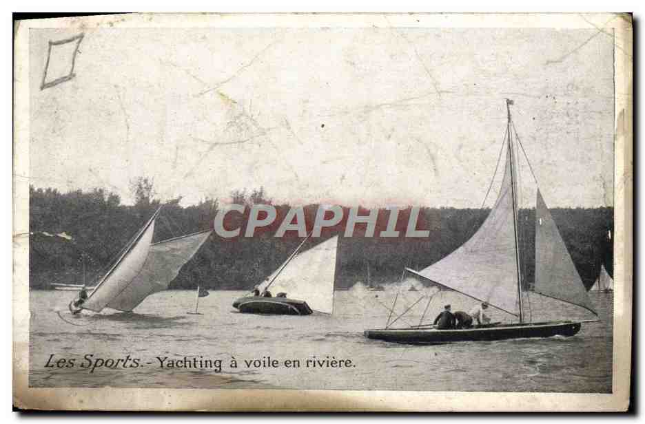CPA Les Sports Yachting a Voile en Riviere