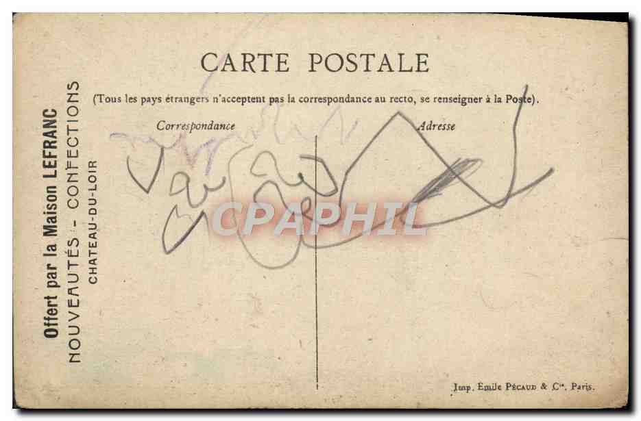 CPA Les Sports Yachting a Voile en Riviere — Back