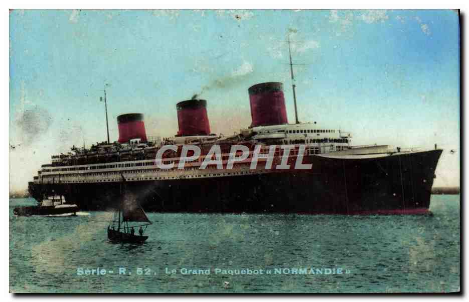 CPA Le Grand Paquebot Normandie 