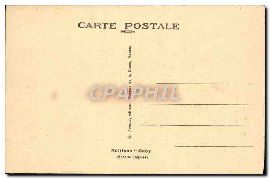 Le transatlantique "NORMANDIE" — Saint-Nazaire — Éditeur Gaby, Nantes, n°452 — Verso