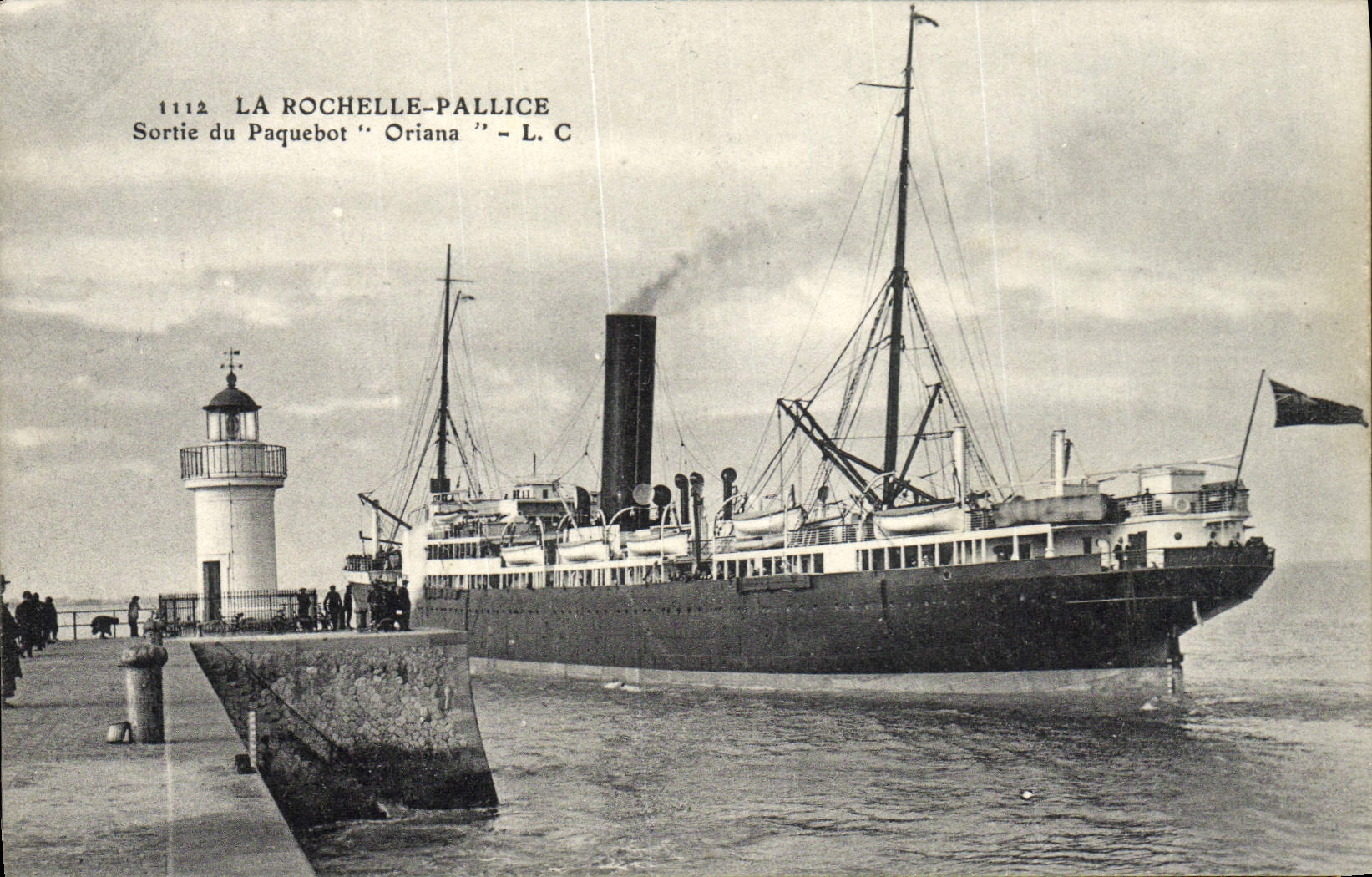 La Rochelle-Pallice — Sortie du paquebot "Oriana" — L. C. n°1112