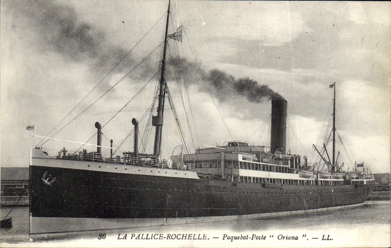 La Pallice-Rochelle — Paquebot « Oriana » — LL. n°36