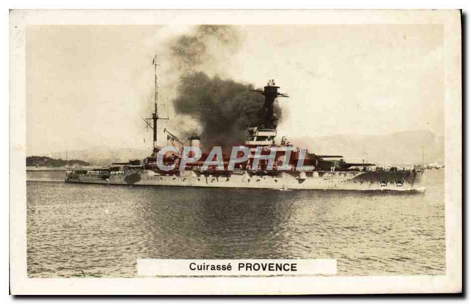 CPA Cuirasse Provence Bateau