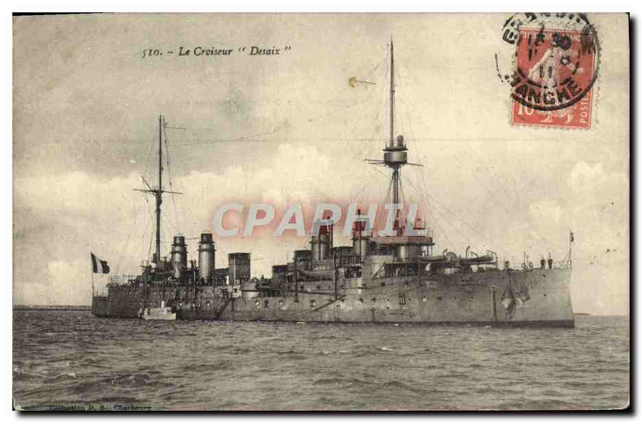 CPA Croiseur Desaix Bateau