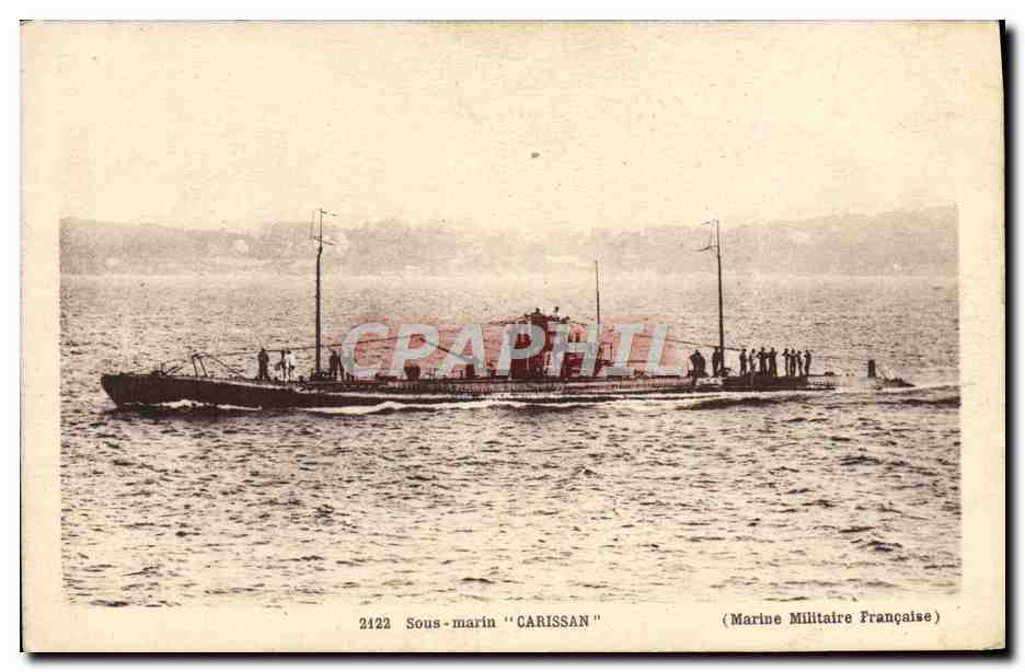 Sous-marin 'CARISSAN' — Marine Militaire Française — n° 2122