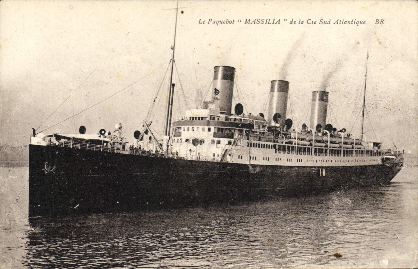 Le Paquebot "MASSILIA" de la Cie Sud Atlantique — BR