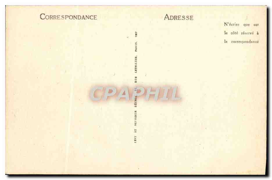 CPA Le Paquebot Ile de France De la Cie Generale Transatlantique Bateau — Verso