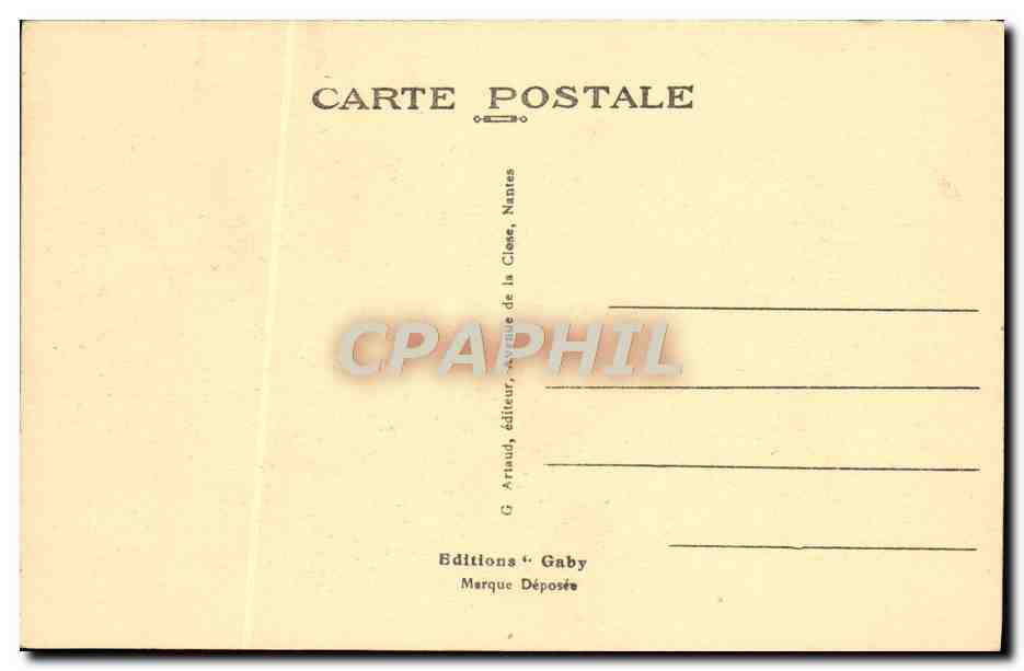 Saint-Nazaire (L.-I.) — Détail de l'étrave du « Normandie » — G. Gaby — Verso