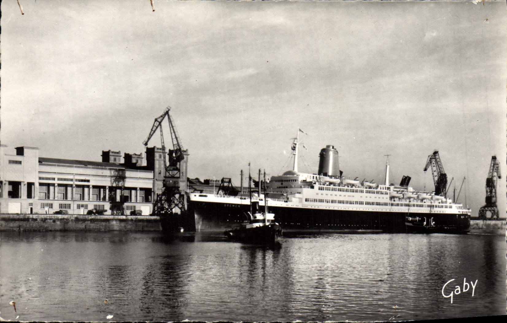 Le paquebot « Bremen » — Cherbourg (Manche) — Éditions Gaby