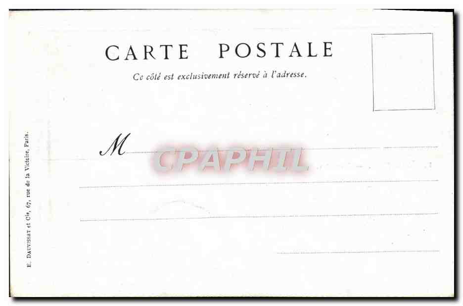 CPA Messageries Maritimes Port de la Ciotat — Rückseite