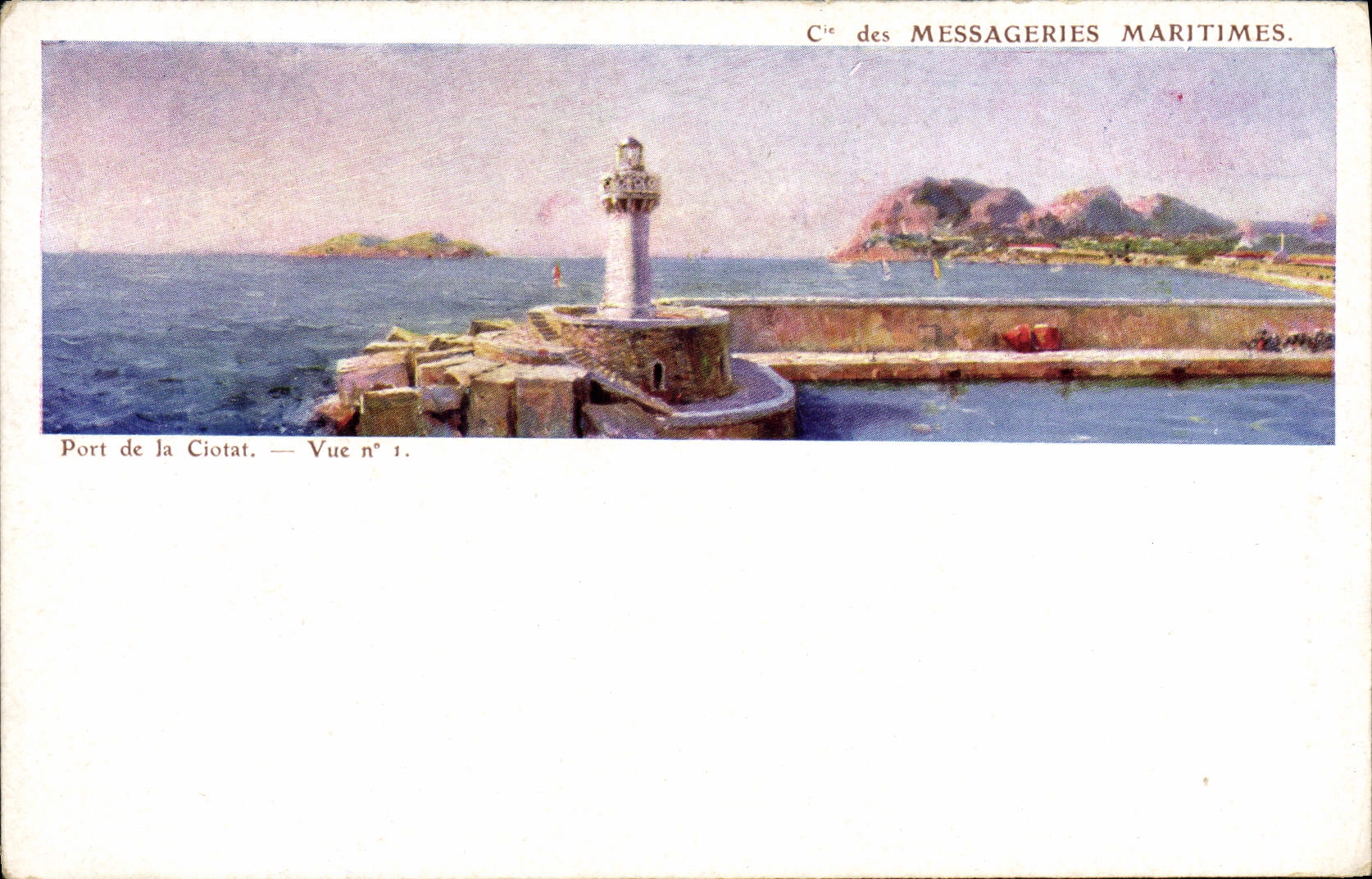 CPA Messageries Maritimes Port de la Ciotat