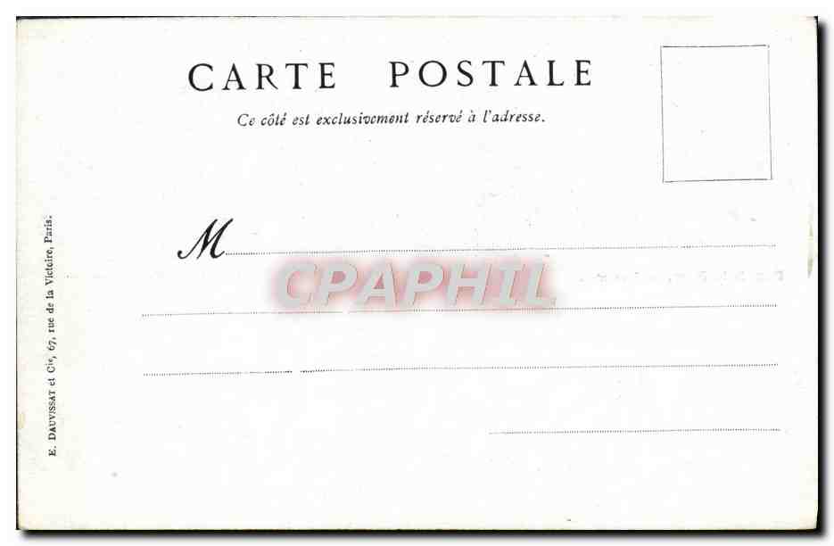 CPA Messageries Maritimes Port de la Ciotat — Back
