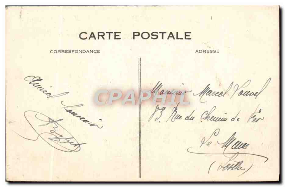 CPA Le Havre Paquebot Ile de France Bateau — Verso
