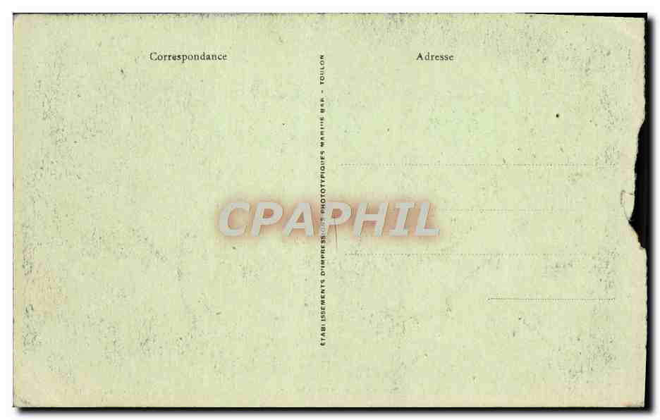 CPA Sous marin Espadon — Verso