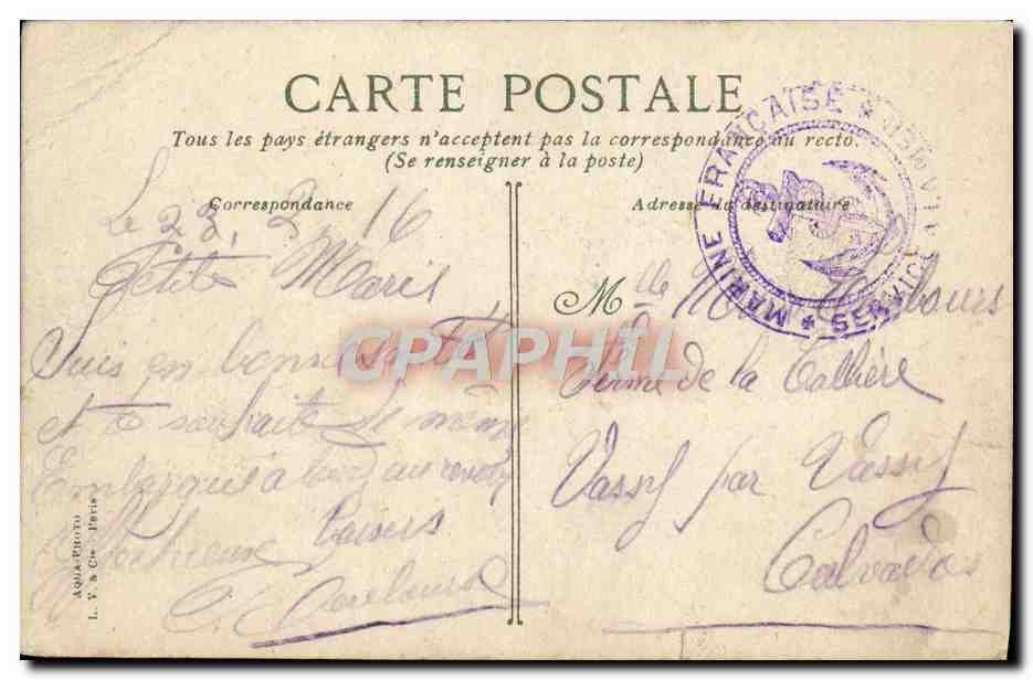 CPA La Provence Bateau — Verso