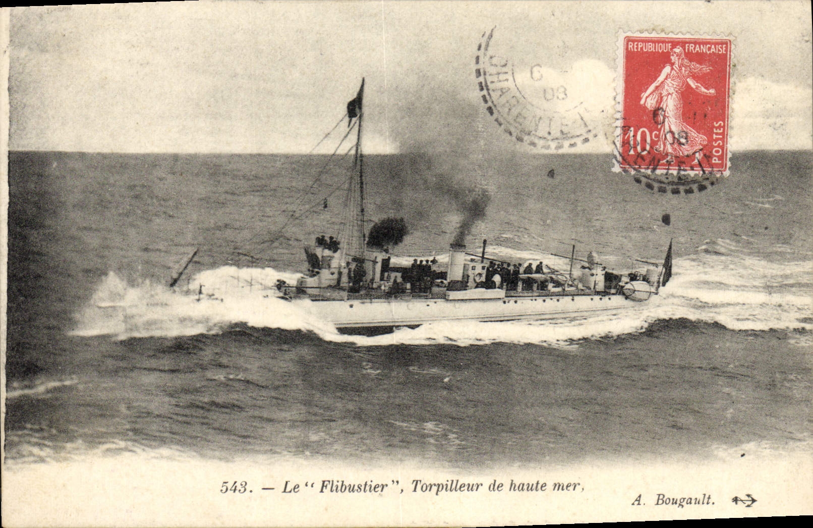 Le « Flibustier », Torpilleur de haute mer — A. Bougault, n° 543