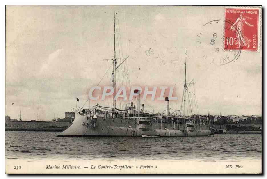 Marine Militaire — Le Contre-Torpilleur « Forbin » — ND Phot, n°230