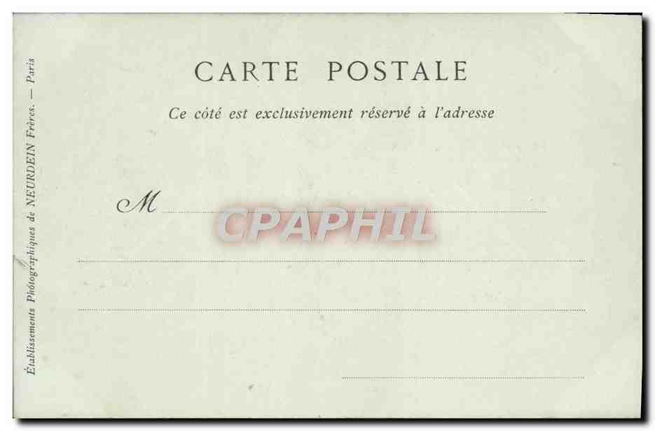 CPA Cherbourg Vue Generale Prise du Fort du Roule — Rückseite