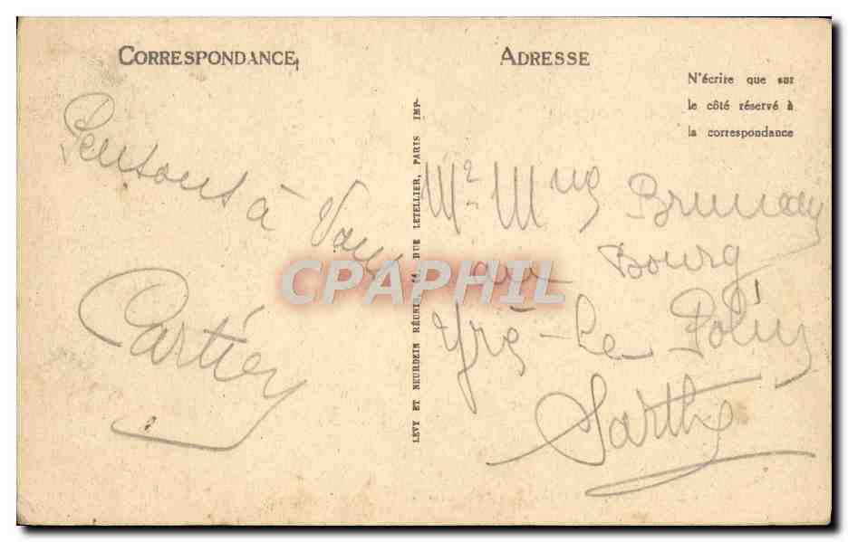 CPA Le Croisic L'Hotel de L'Ocean et la Plage — Rückseite