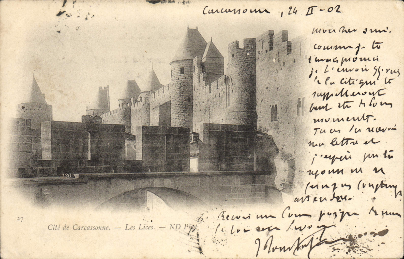 CPA Cite de Carcassonne Les Lices