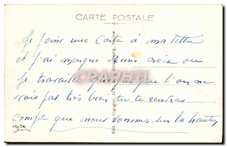 CPA Brest Le Port Militaire et L'Arsenal Bateau — Rückseite