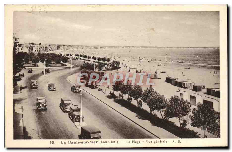 CPA La Baule Sur Mer La Plage Vue generale