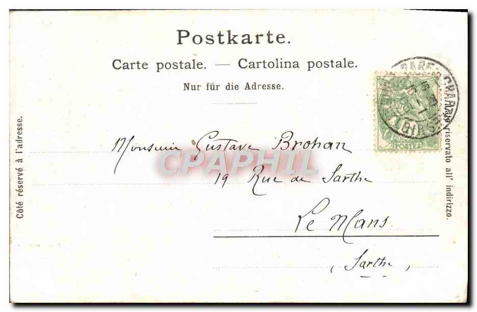 CPA Geneve La Jetee En Hiver — Verso