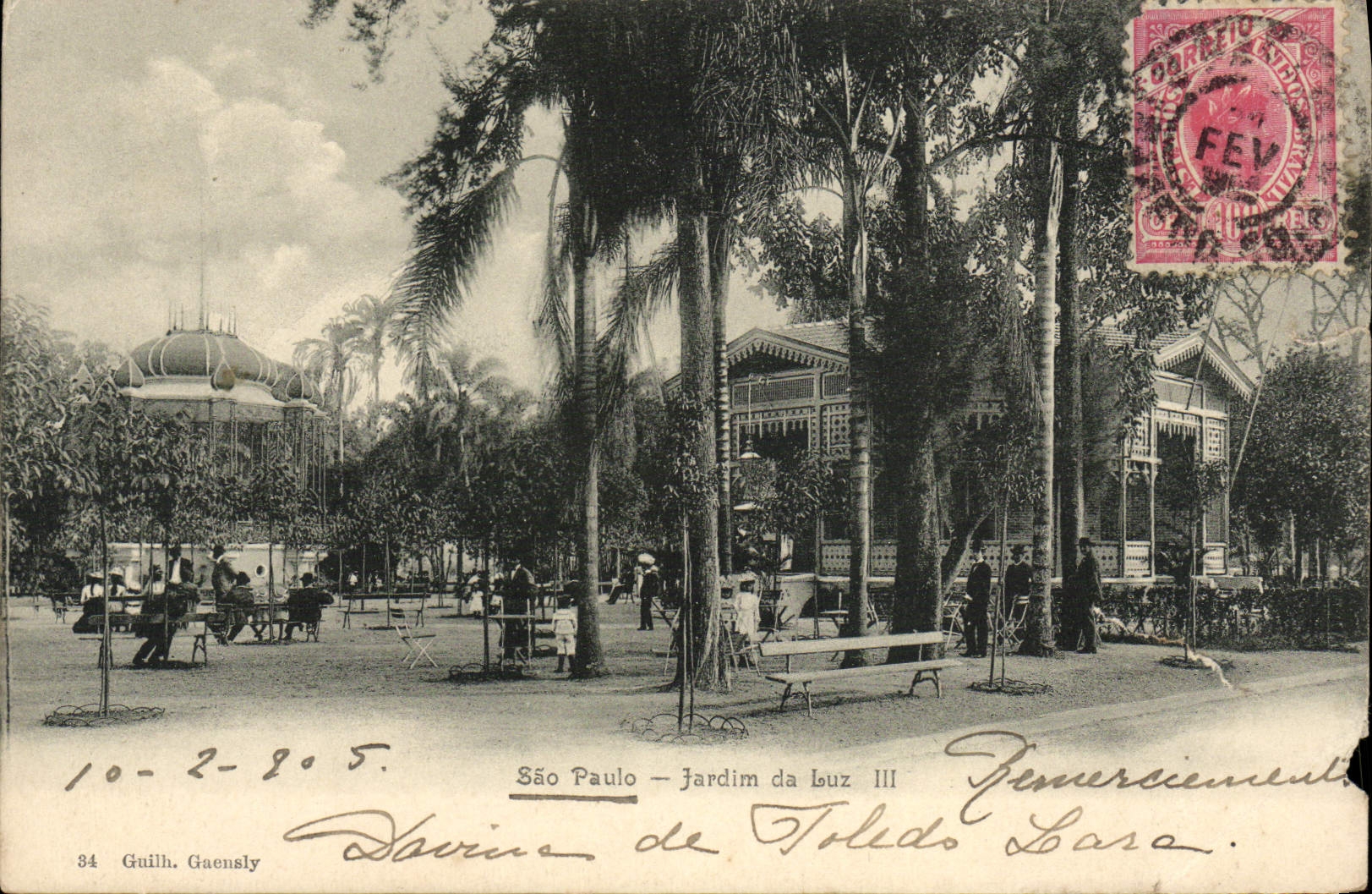 CPA Sao Paulo Jardin da Luz III