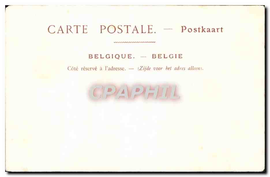 CPA Bruxelles La Cathedrale Eglise Sainte Gudule — Rückseite