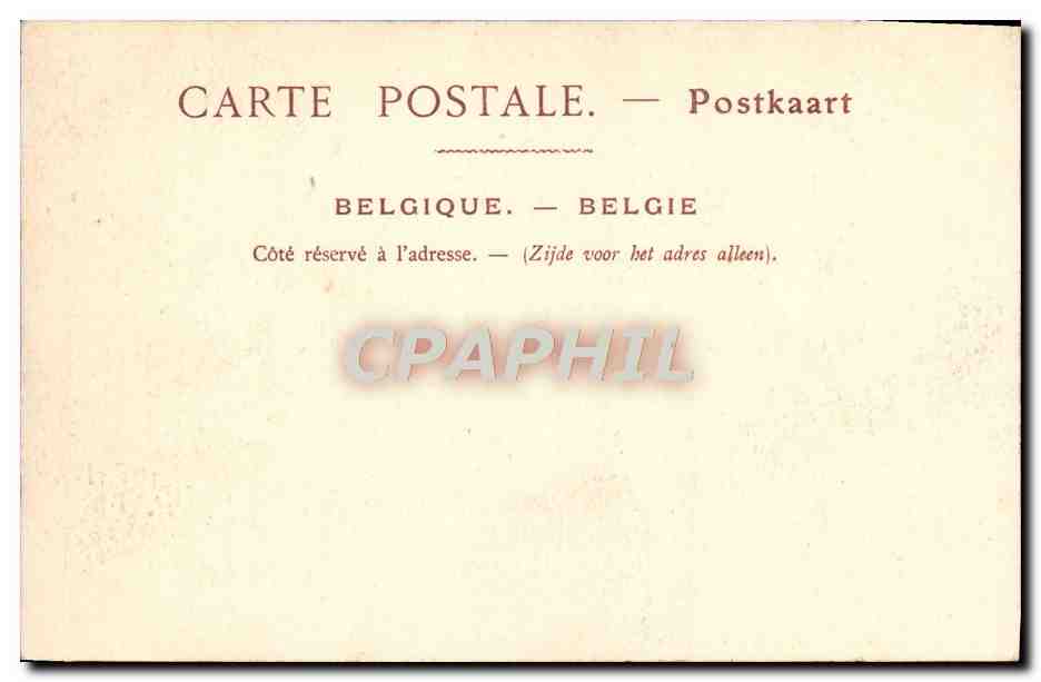 CPA Bruxelles Salle du Conseil Communal Hotel de ville — Verso