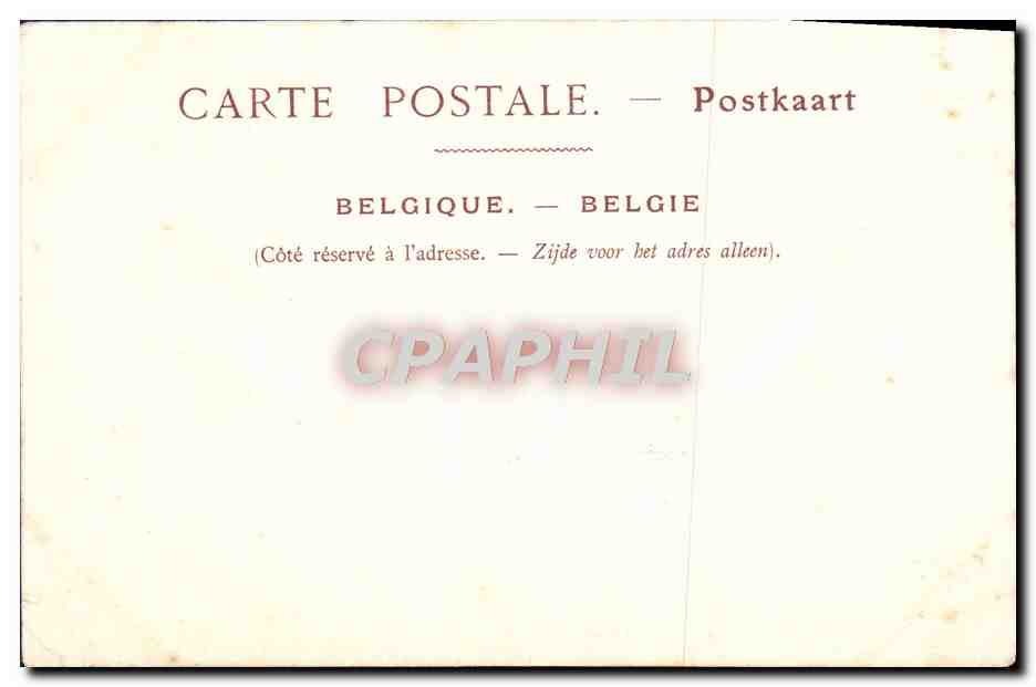 CPA Bruxelles La Maison des Tailleurs — Verso