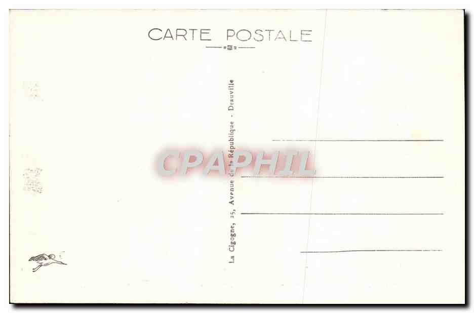 CPA Trouville La Rene des Plages Depart du Bateau Trouville Le Havre  — Verso