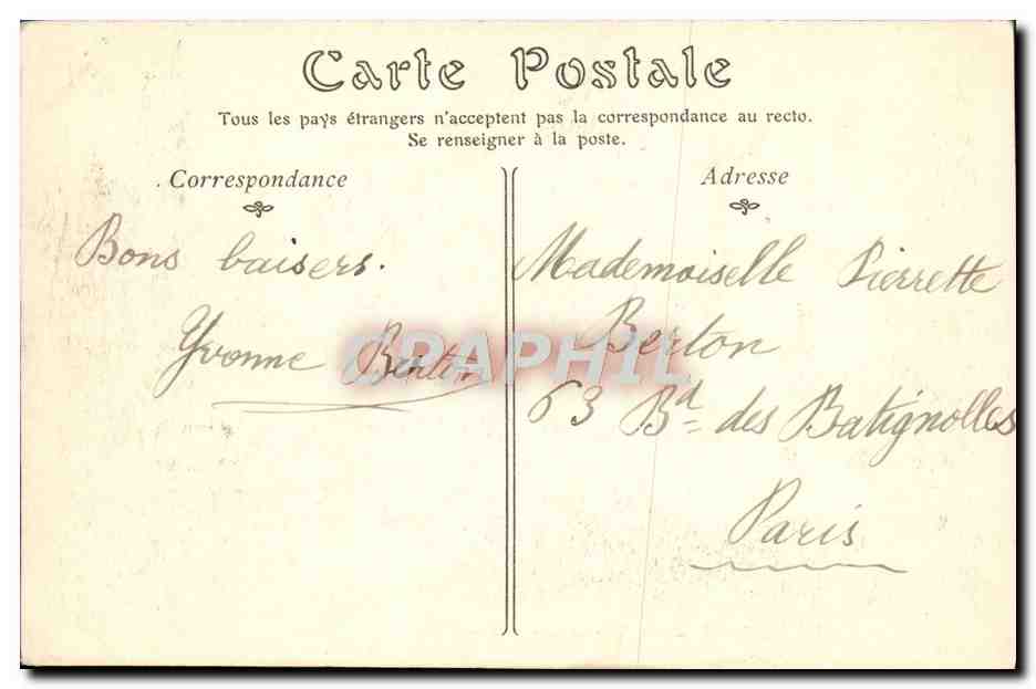 CPA Le Treport La Jetee un Jour de Tempete Phare  — Rückseite