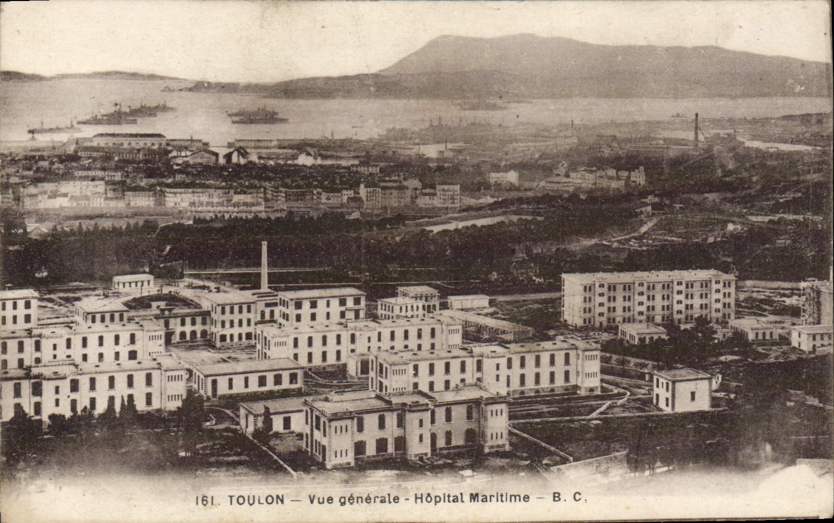 Toulon — Vue générale — Hôpital Maritime — B.C. — n°161