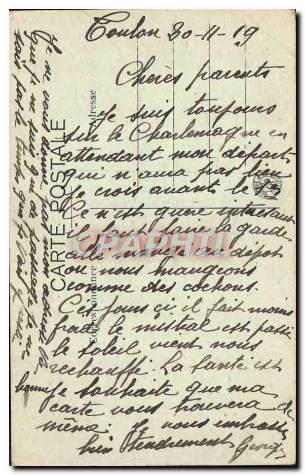 Toulon — Vue générale — Hôpital Maritime — B.C. — n°161 — Achterkant