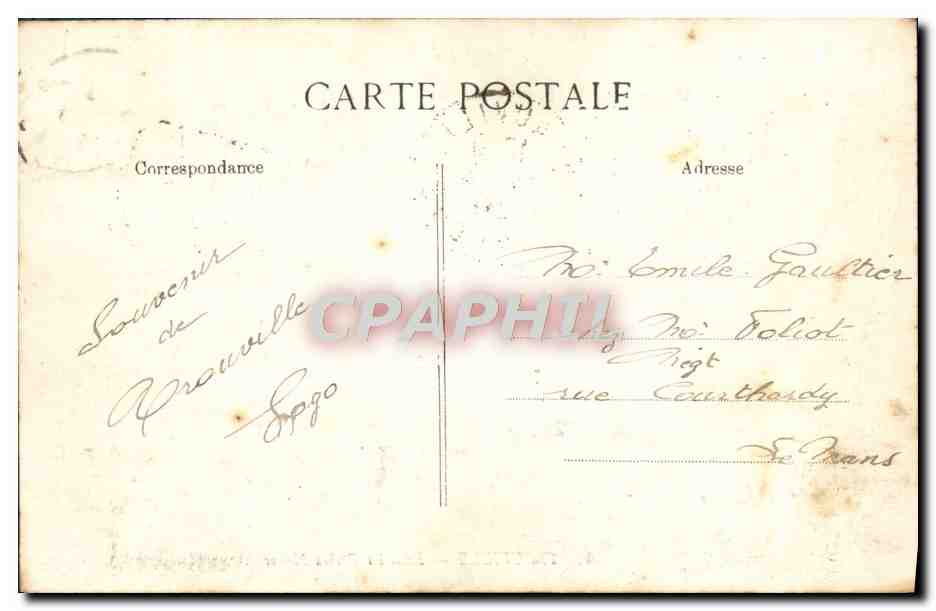 CPA Trouville Dans les Roches Noires Femme Maillot de bain  — Rückseite