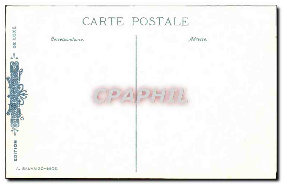 CPA La Turbie Vue Generale et la Tete de Chien Vue Prise du Mt Bataille  — Rückseite