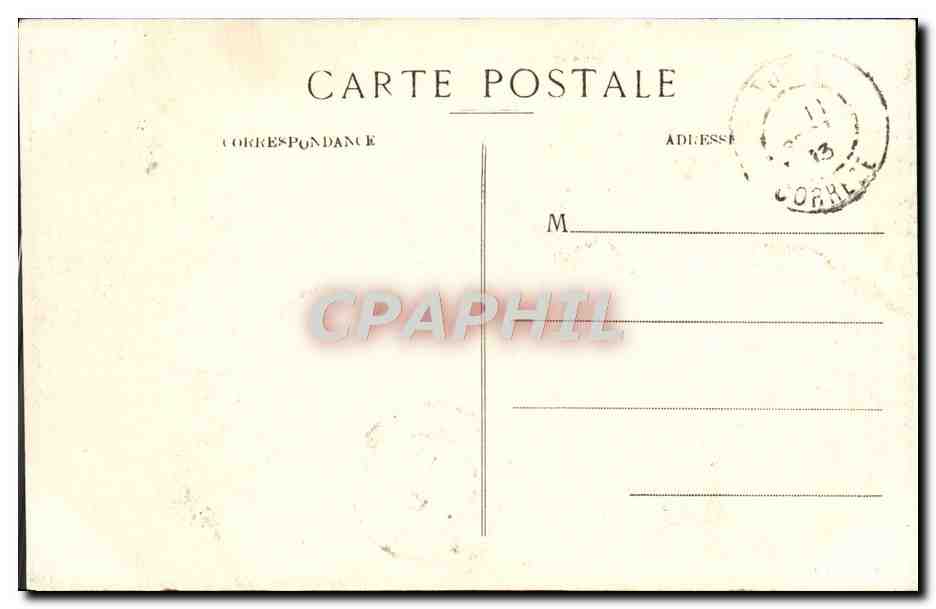CPA Tulle Hotel des Postes et Theatre — Back