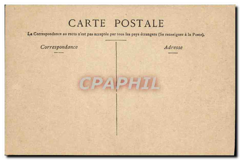 CPA Bordeaux Mairie Facade principale — Verso