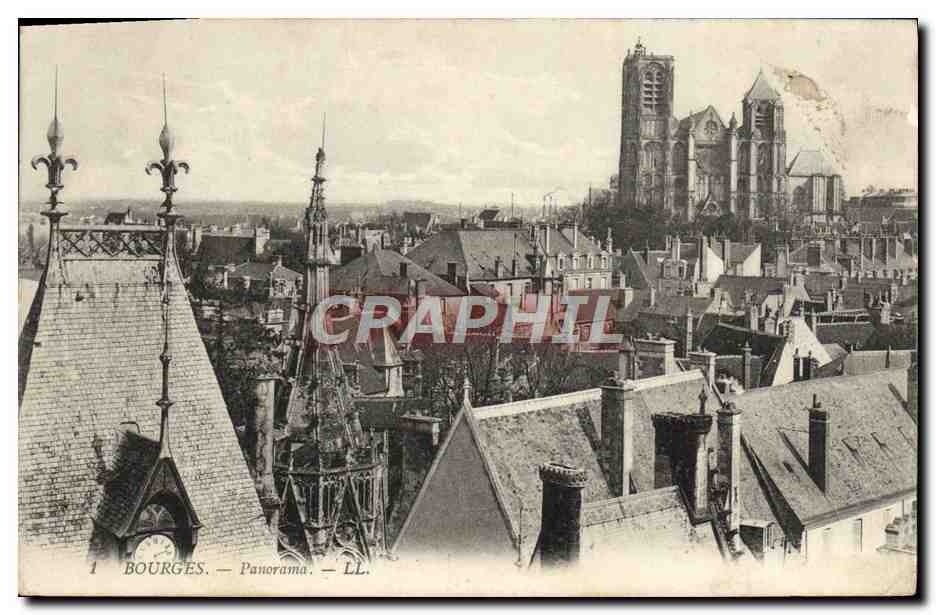 CPA Bourges Panorama