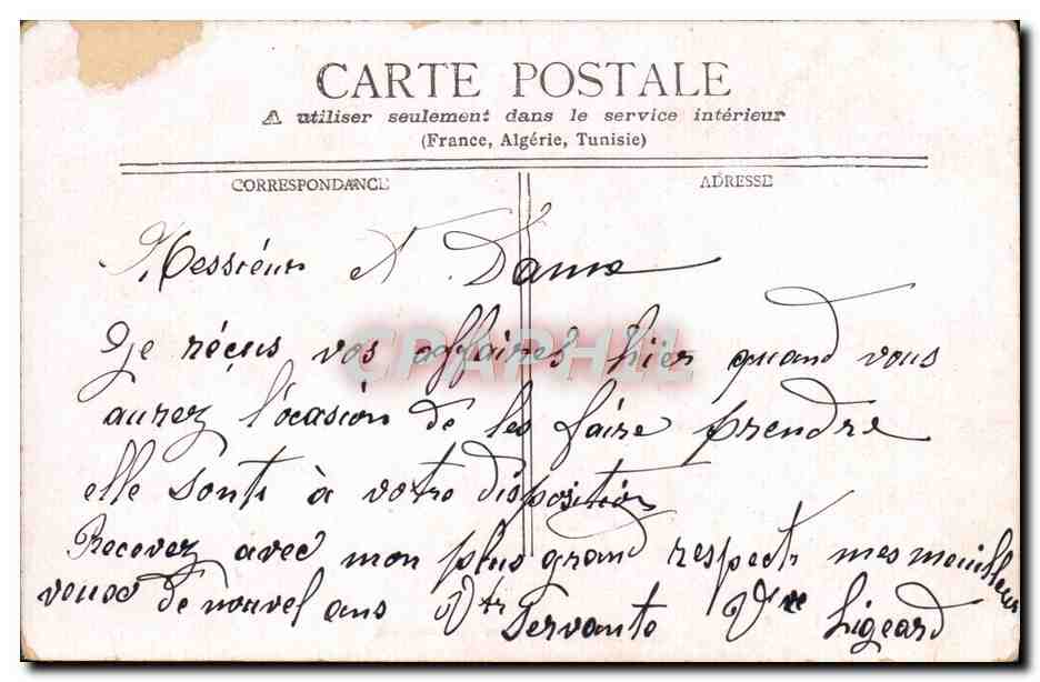 CPA Bordeaux Vue Generale — Verso