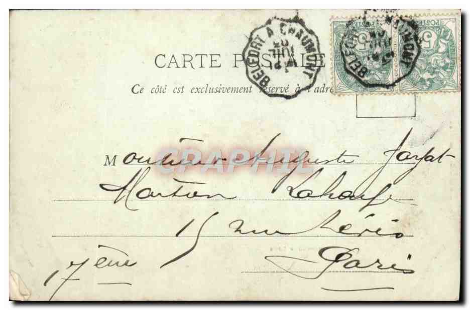 CPA Chateau Lion Belfort — Verso