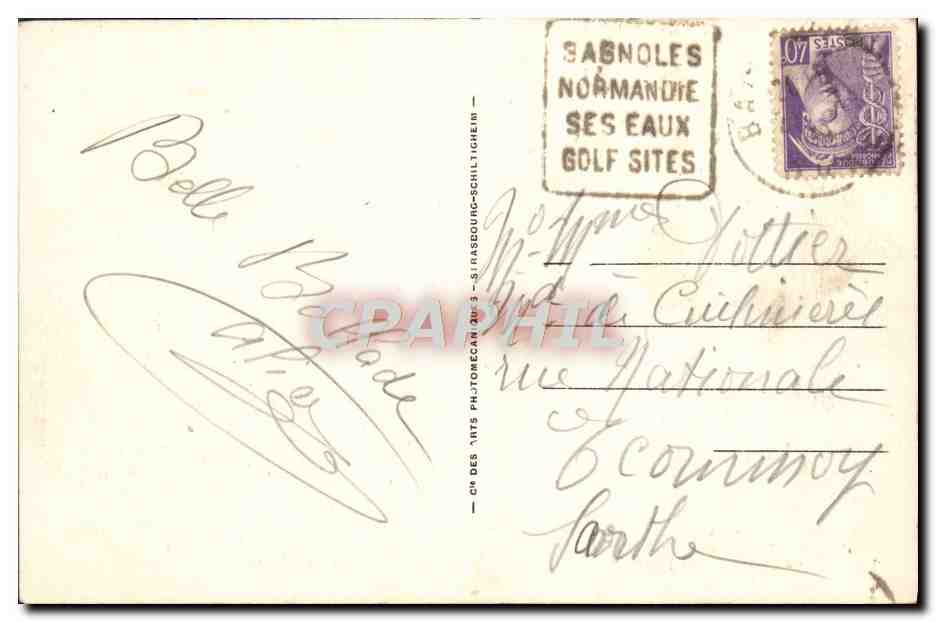CPA Bagnoles De L'Orne Le Casino du Lac — Rückseite
