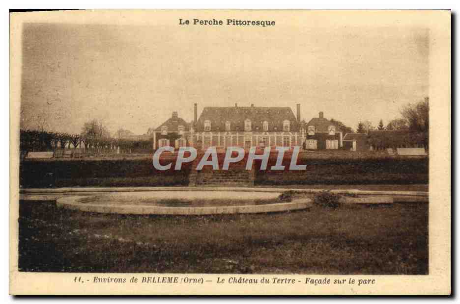 Schloss Tertre — Fassade zum Park — Umgebung von BELLEME (Orne)
