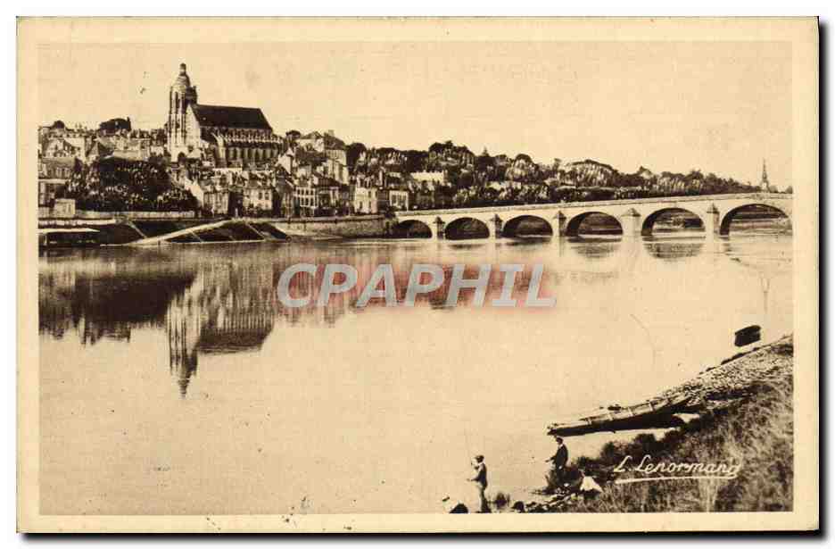 BLOIS (Loir-et-Cher) — Vue générale — Les bords de la Loire — L. Lenormany