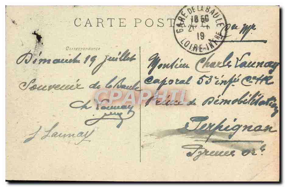 CPA La Baule Villas Sur le Remblai — Rückseite