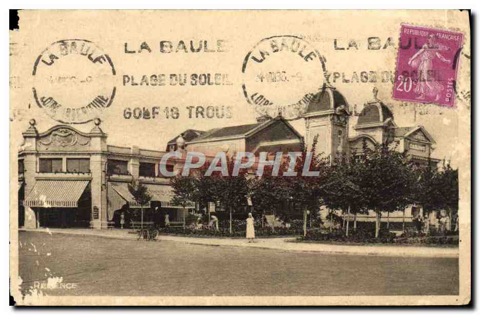 Antike Ansichtskarte La Baule La Cote d'Amour Die Kasino-Läden