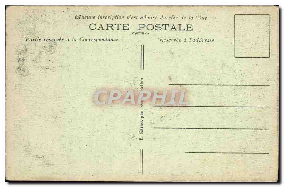 CPA Ballon d'Alsace Le chalet Bonaparte et l'hotel Lalloz — Verso