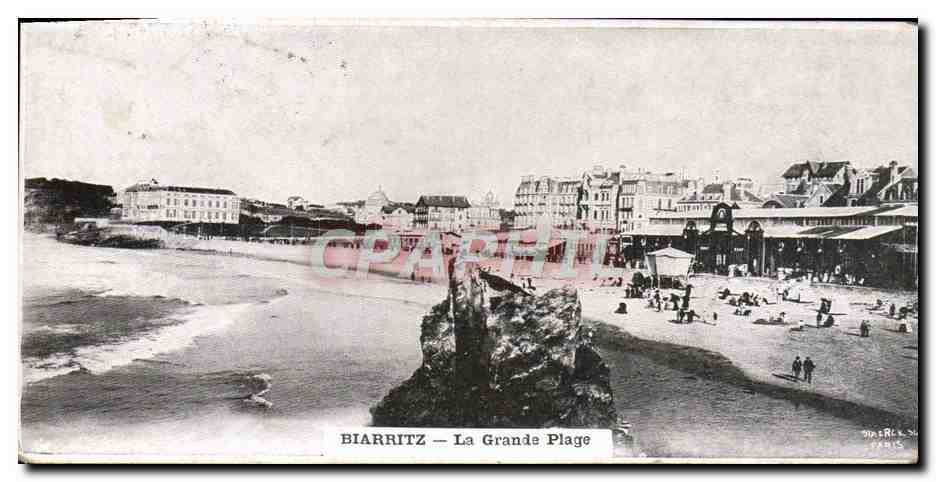 CPA Biarritz La Grande Plage
