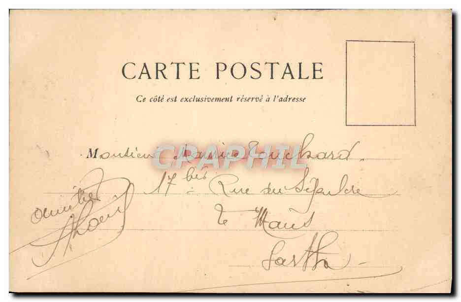 CPA Beaulieu Le port Bateaux — Rückseite